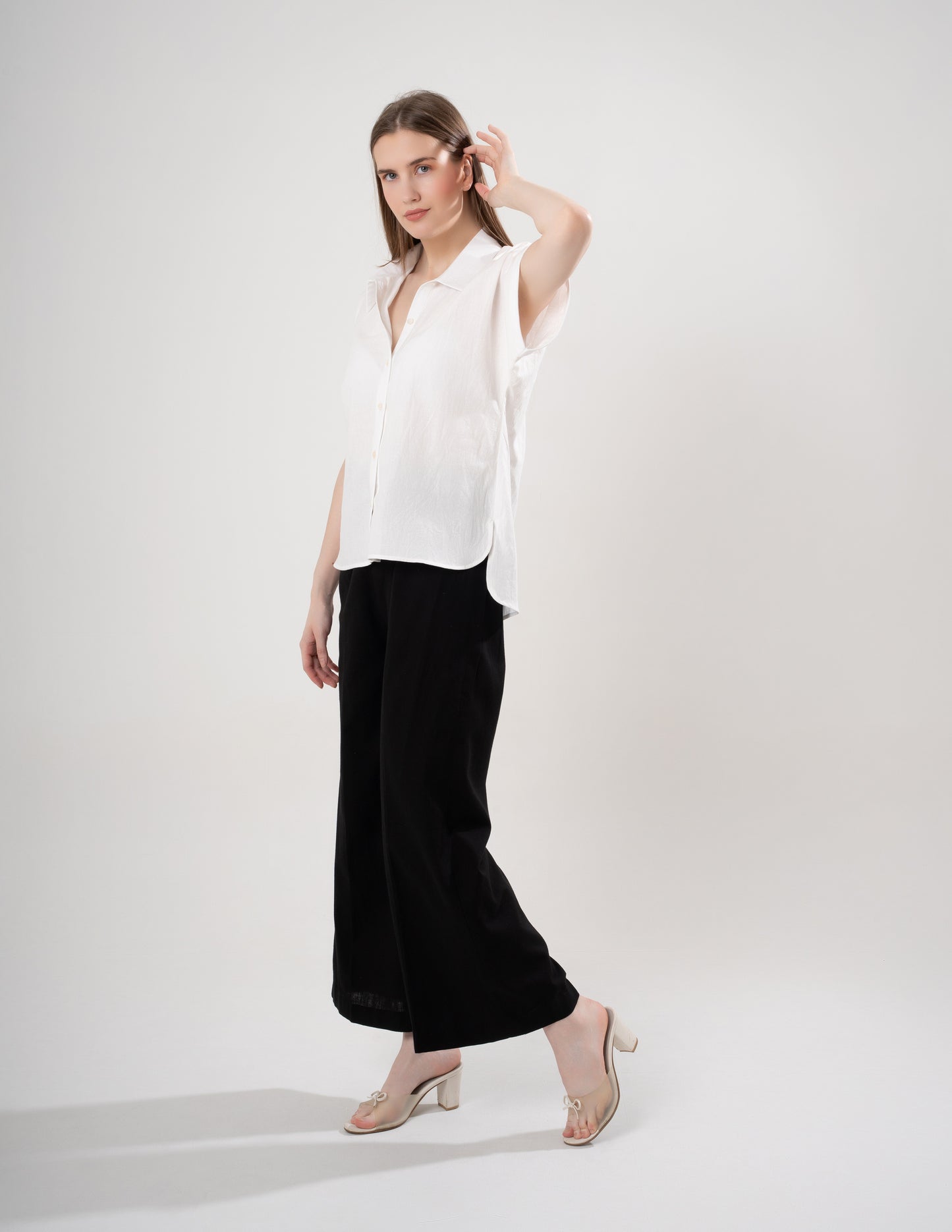 Serene White linen Co-ord