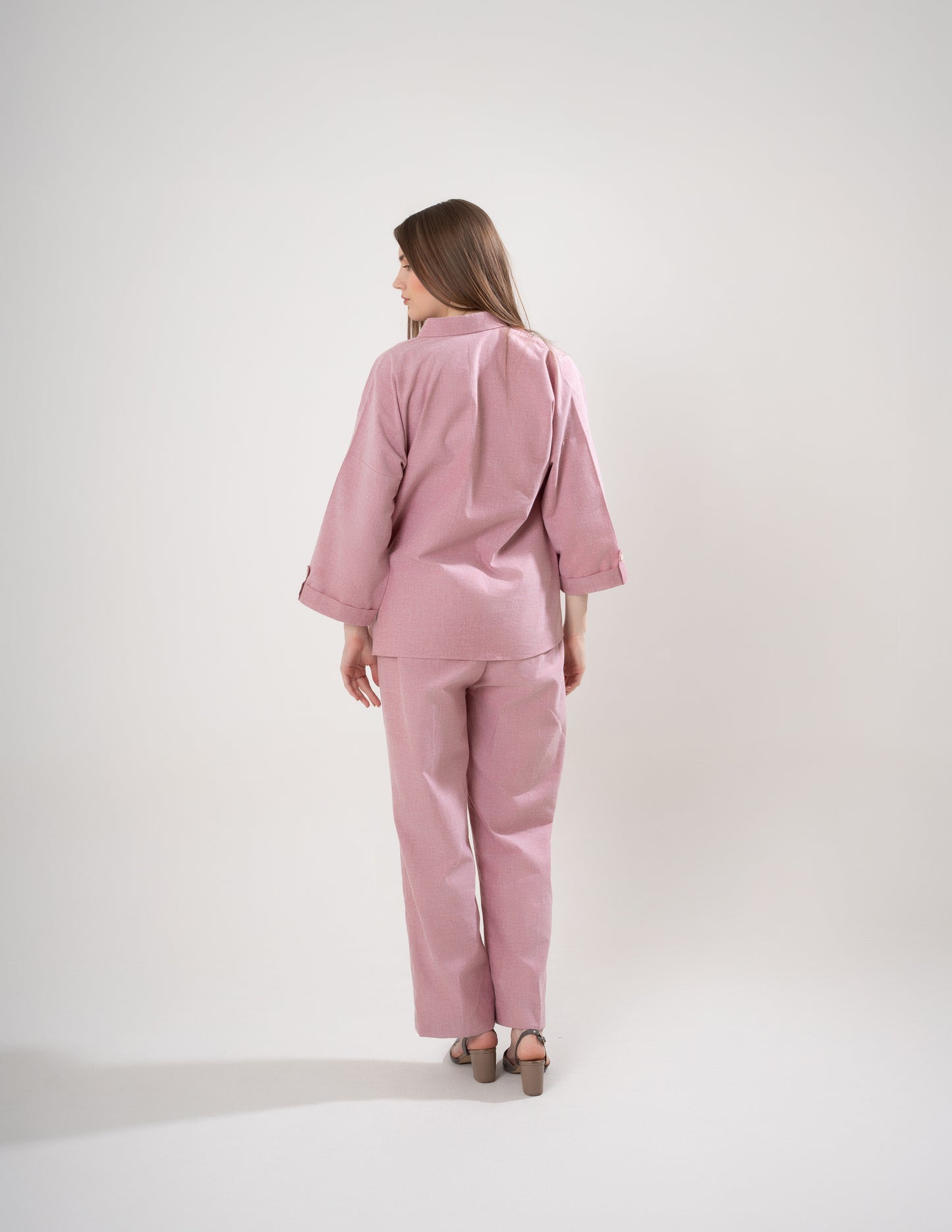 Dusty Rose Linen Pant