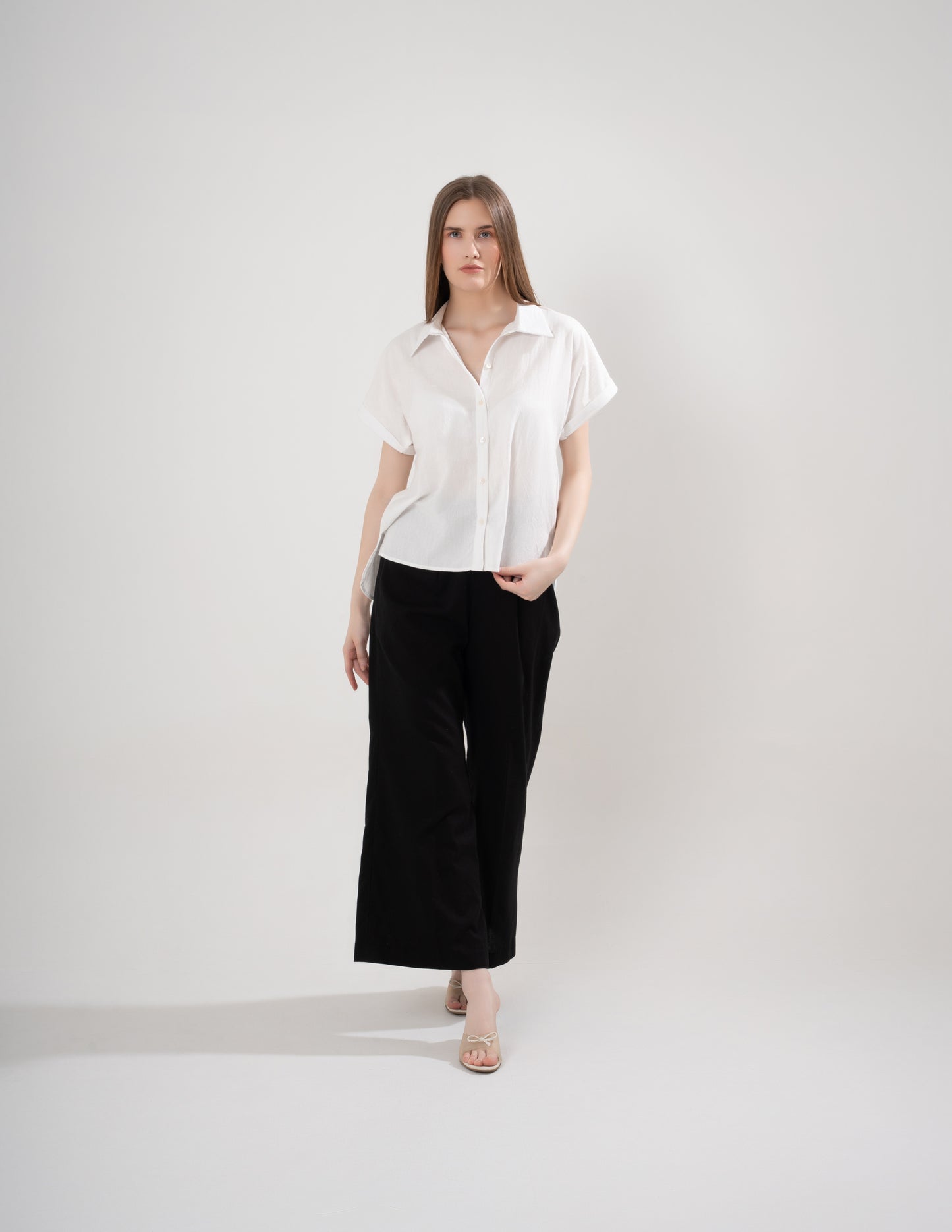 Serene White linen Co-ord