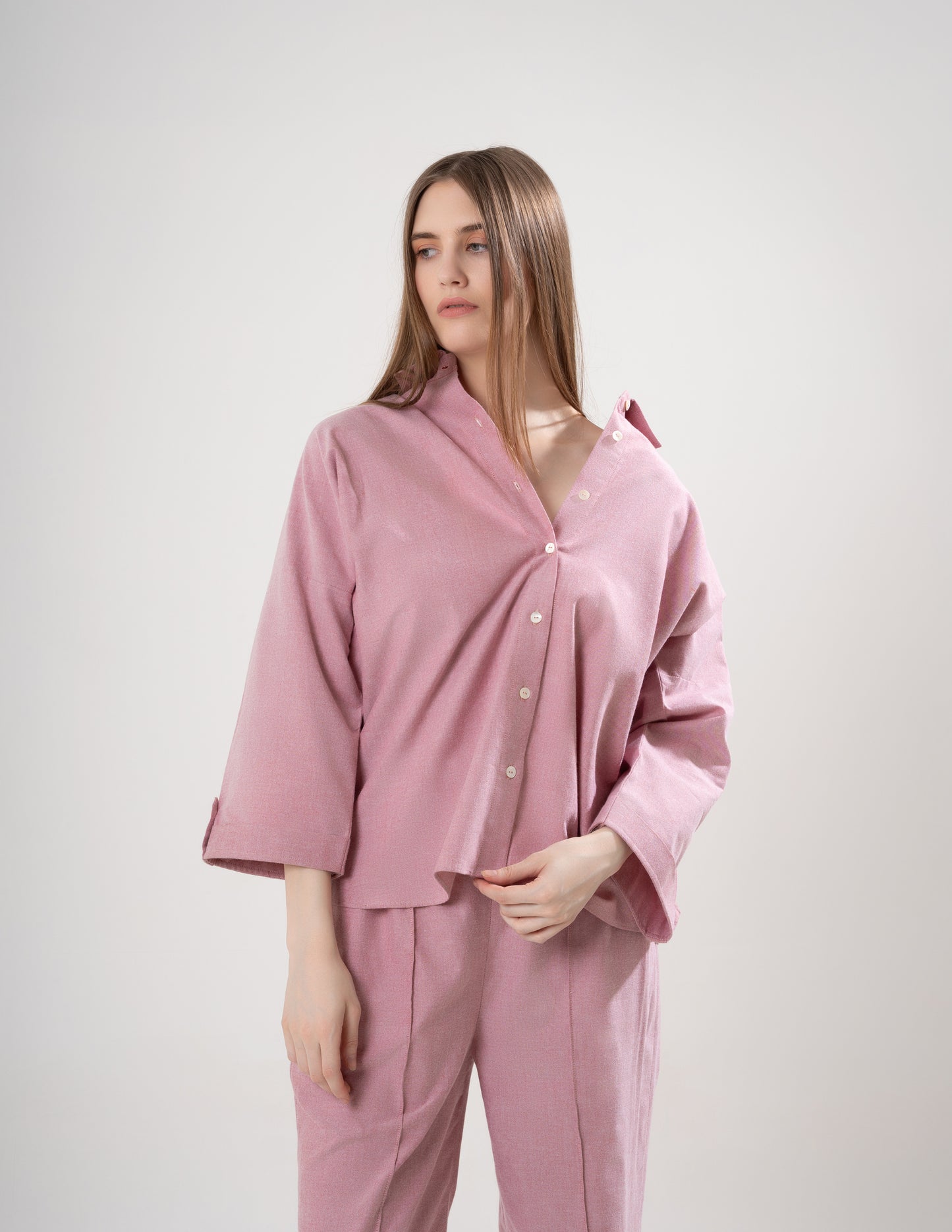Dusty Rose Linen Pant