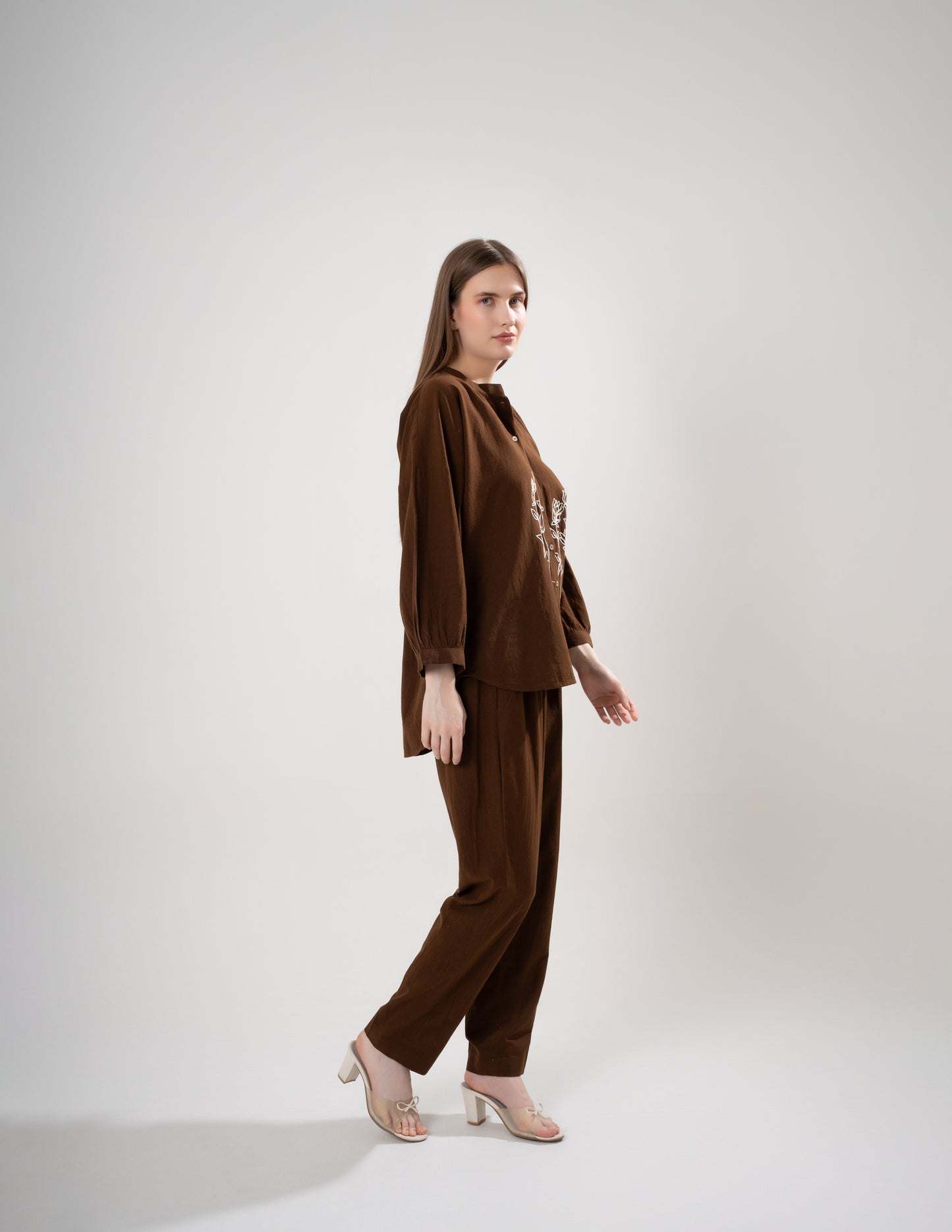 Brown Twinleaf Shirt