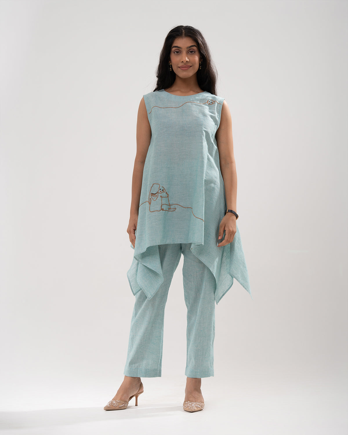 Powder Blue Elegance Co-ord Set