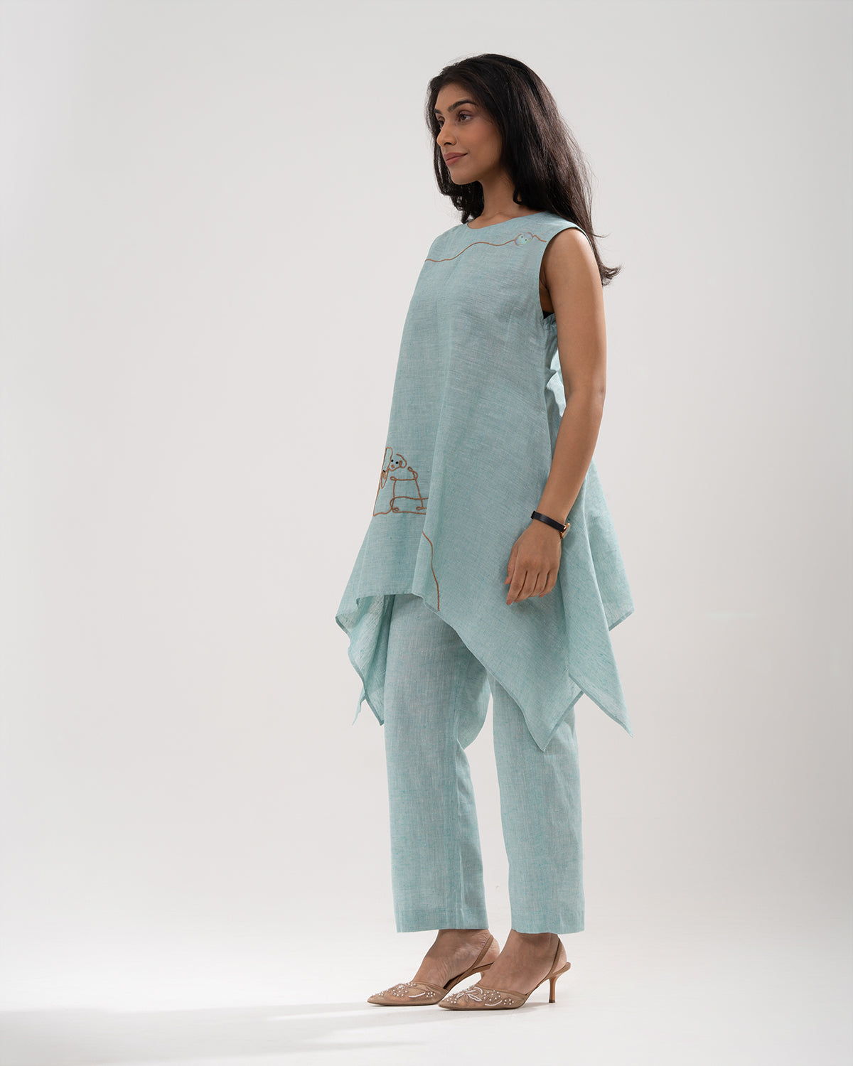Powder Blue Elegance Co-ord Set