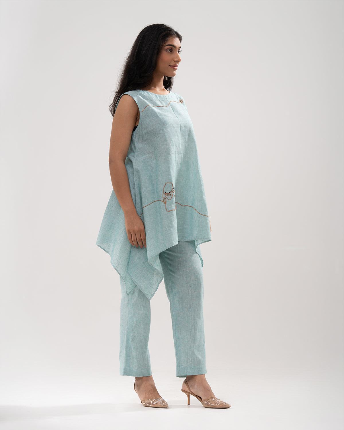 Powder Blue Elegance Co-ord Set