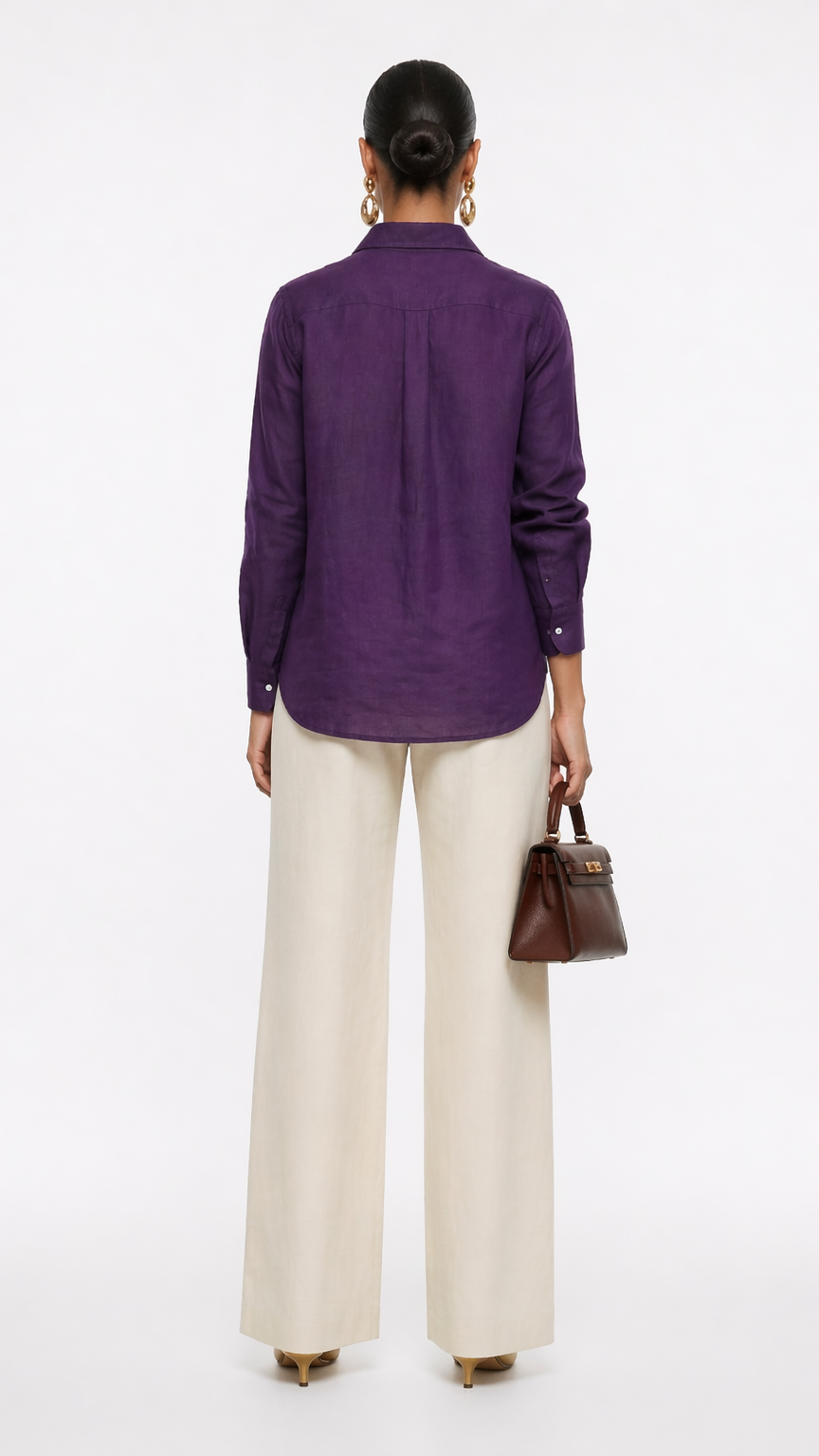 PURPLE KHADI COTTON SHIRT