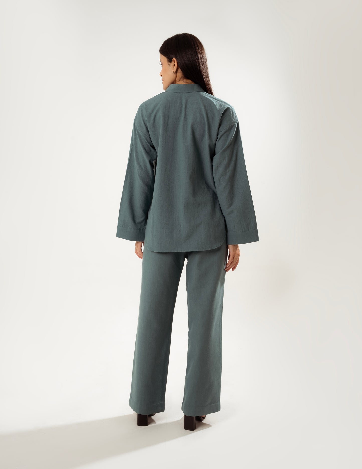 STONE-LEAF LINEN CO-ORD SET