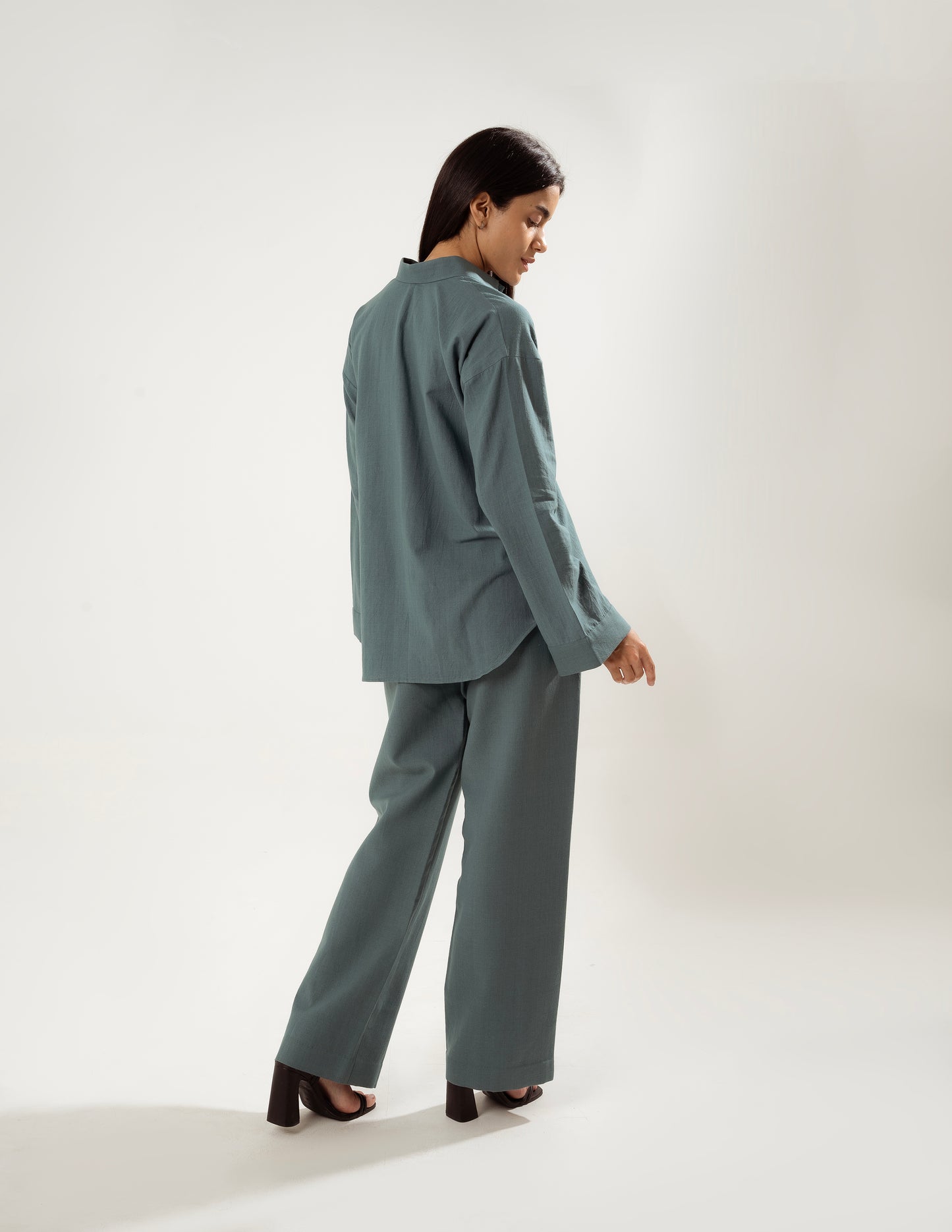 STONE-LEAF LINEN CO-ORD SET