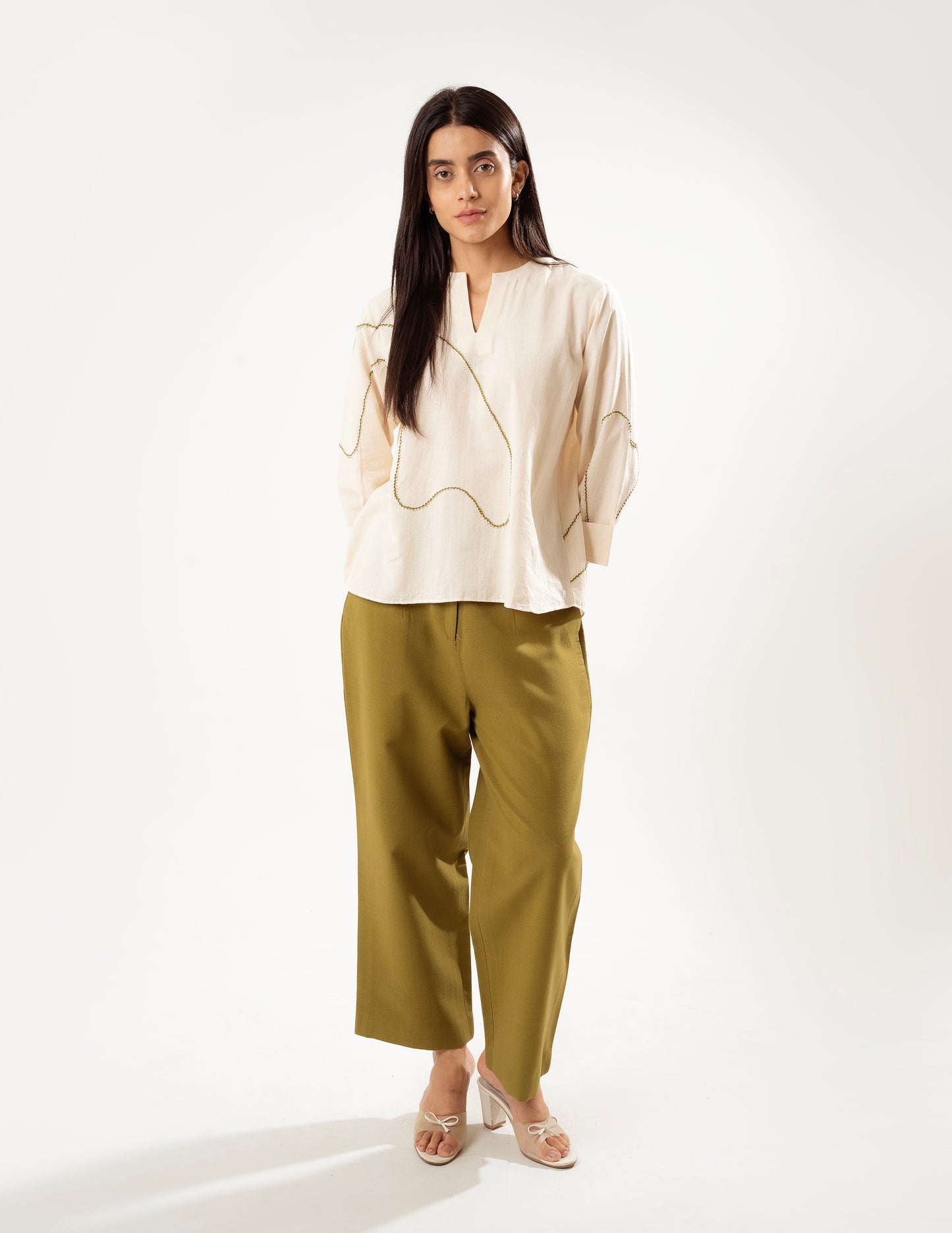 FLOW LEAF LINEN PANTS