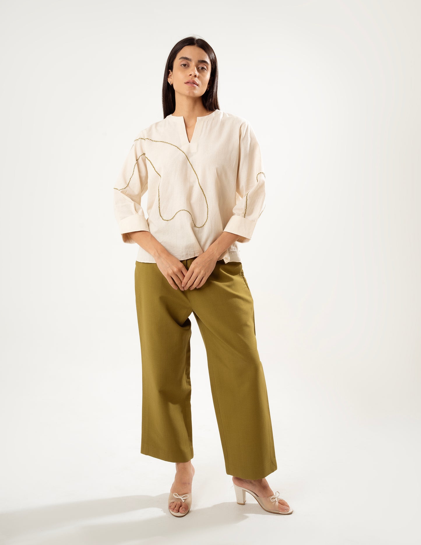 FLOW LEAF LINEN PANTS