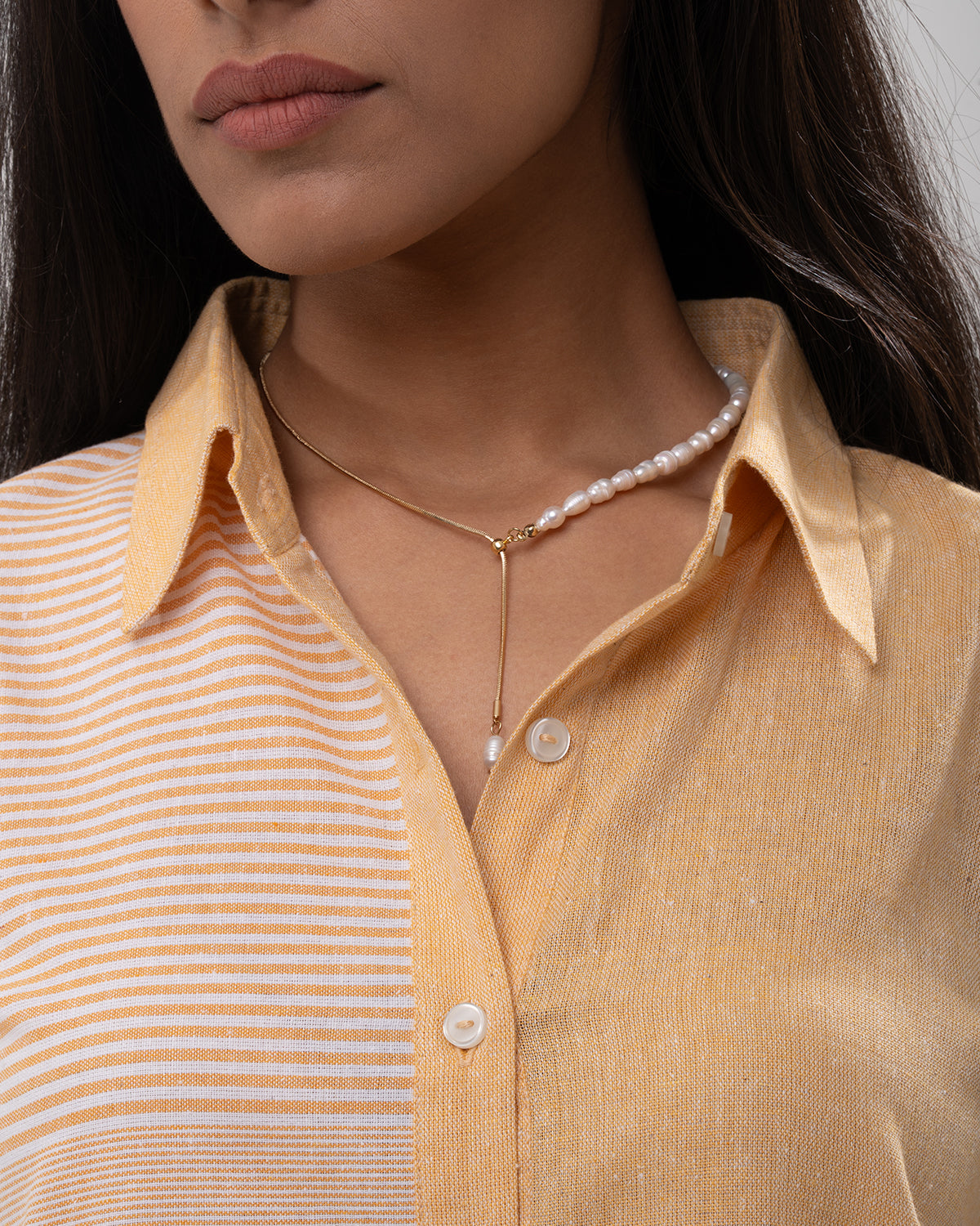 Sunset Patchwork Button Shirt