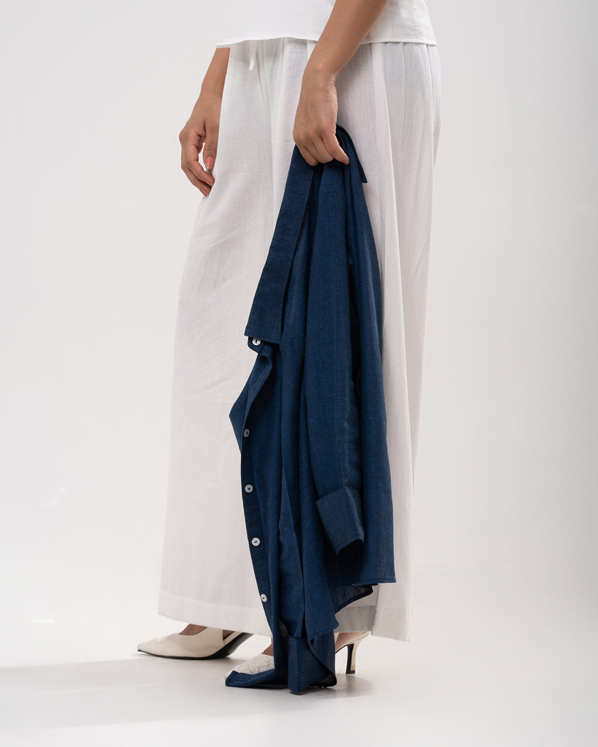 Airy 100% Cotton Blue Shirt