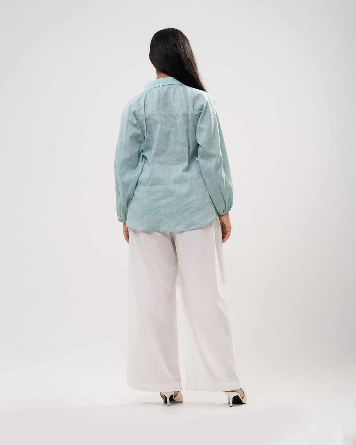 Aqua Dreams Embroidered Shirt