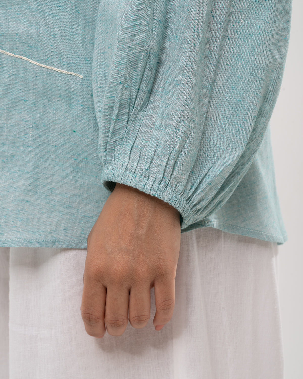 Aqua Dreams Embroidered Shirt
