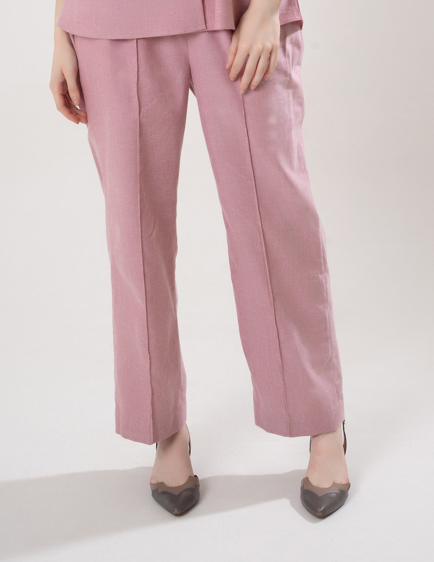 Dusty Rose Linen Pant