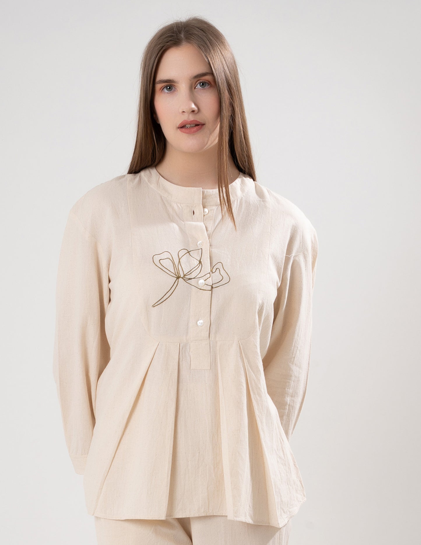 Ivory Wildflower Shirt