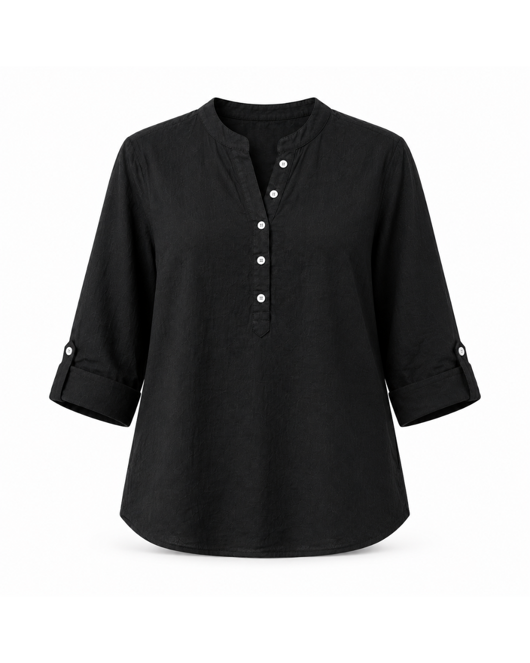 BLACK PURE COTTON TUNIC