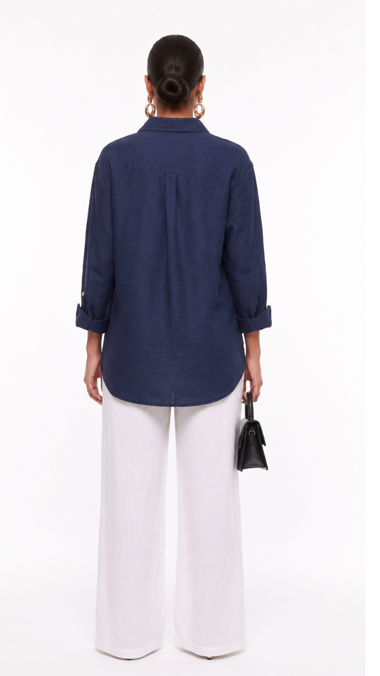 Nightbloom EMBROIDERED SHIRT DENIM