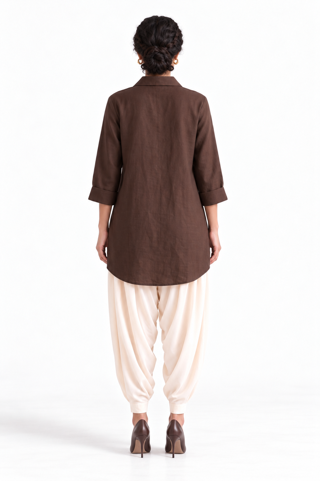 BROWN SHIRT KURTA