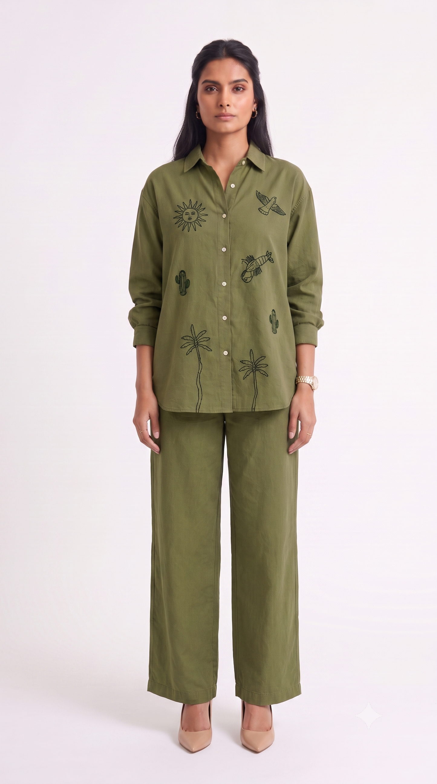 Desert Tale Olive Co-ord