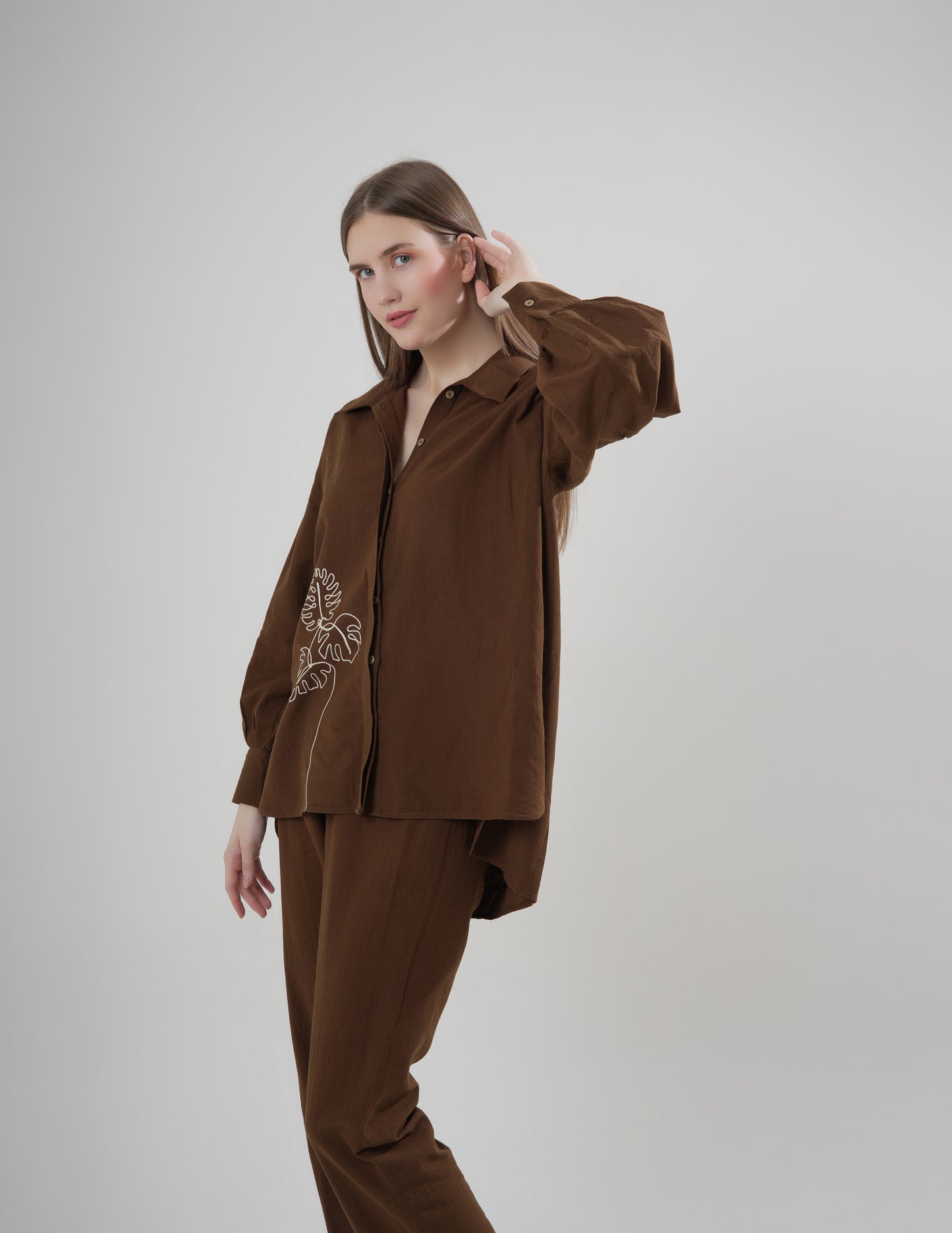 Khaki Leaf Shirt