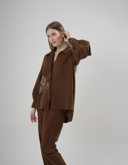 Khaki Leaf Shirt