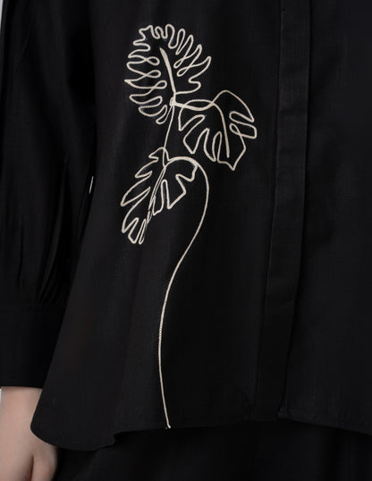 Black Leaf Shirt
