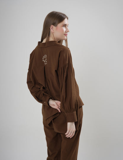 Khaki Leaf Shirt