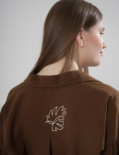 Khaki Leaf Shirt