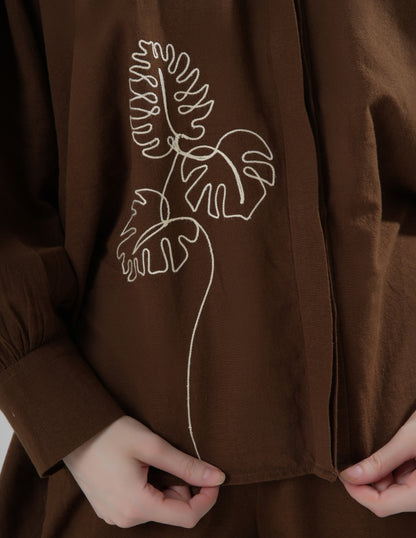 Khaki Leaf Shirt