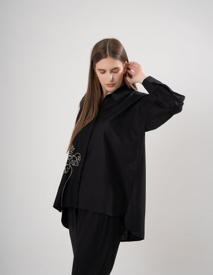 Black Leaf Shirt