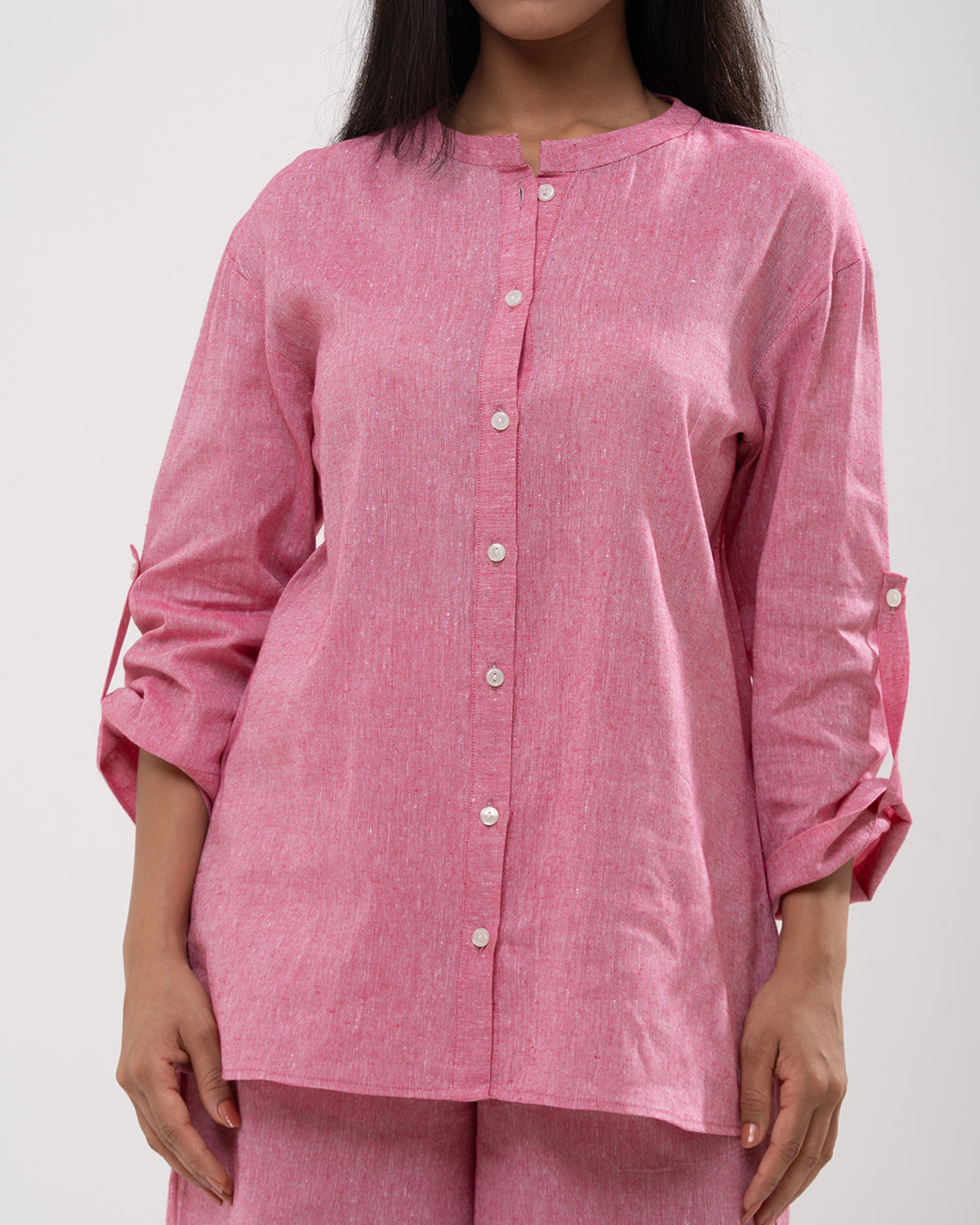 Rose Geometric Embroidered Co-ord Set