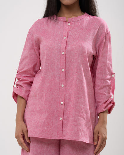 Rose Geometric Embroidered Co-ord Set