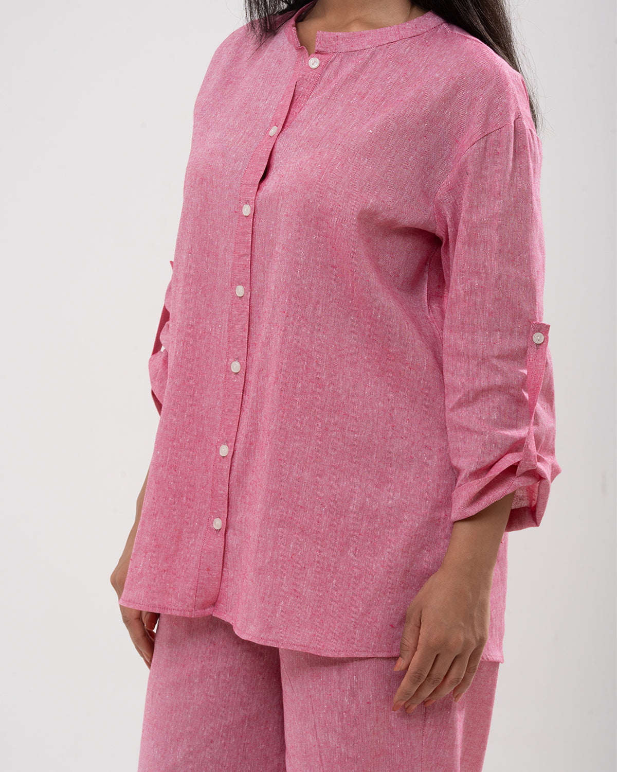 Rose Geometric Embroidered Co-ord Set