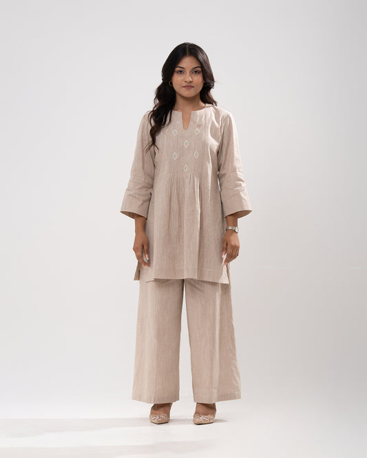 Modern Anarkali Embroidered Co-ord Set