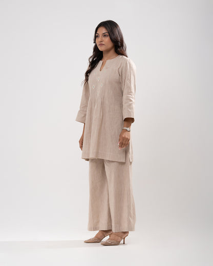 Modern Anarkali Embroidered Co-ord Set