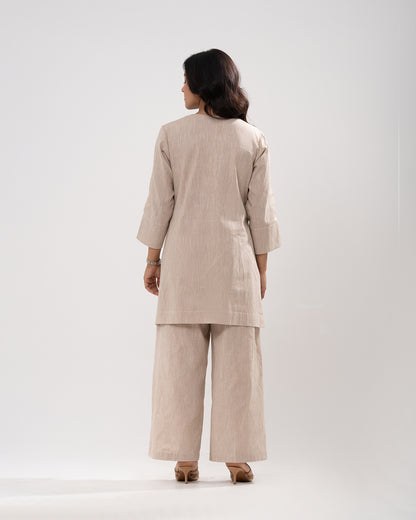 Modern Anarkali Embroidered Co-ord Set