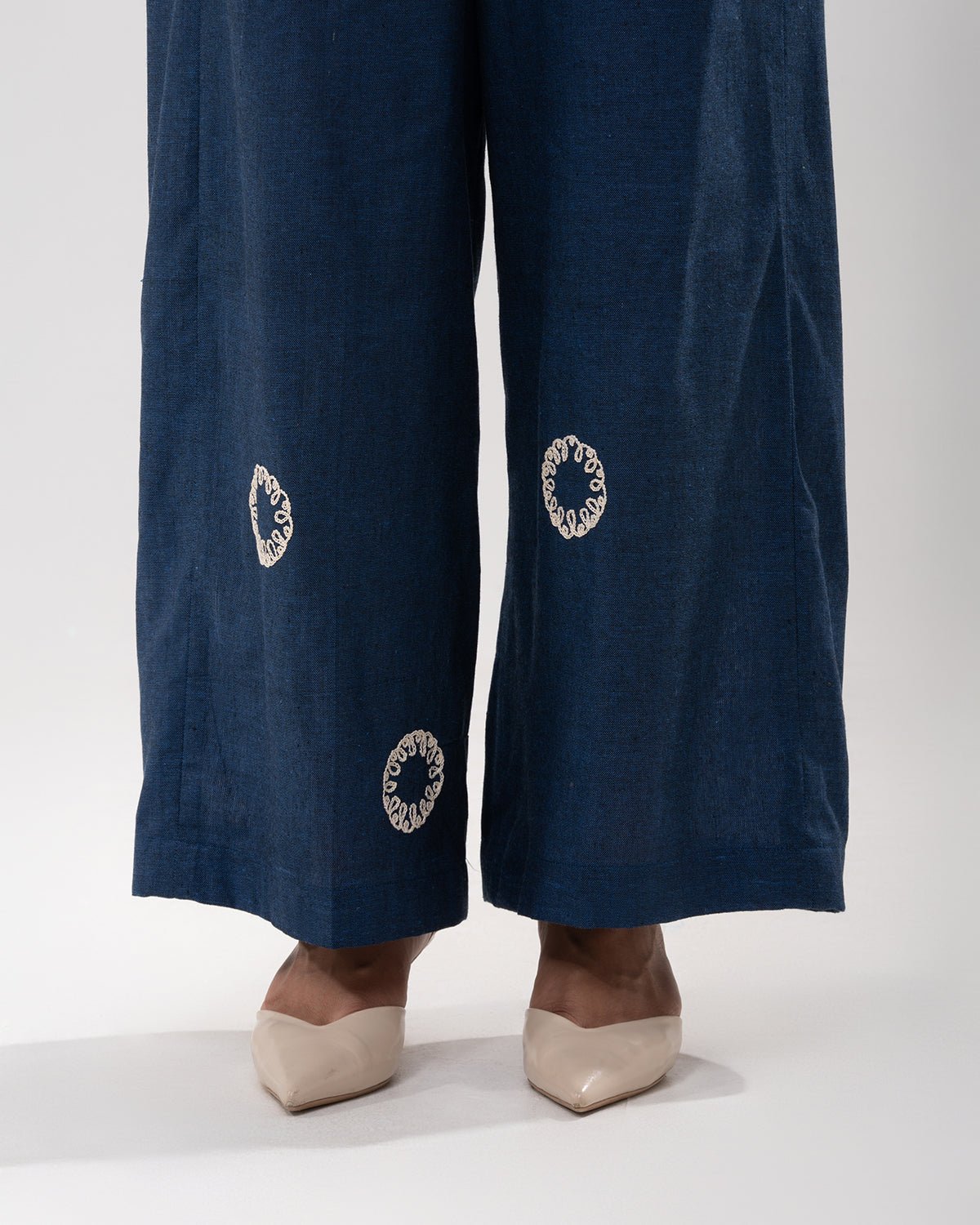 Indigo Medallion Embroidered Co-ord Set