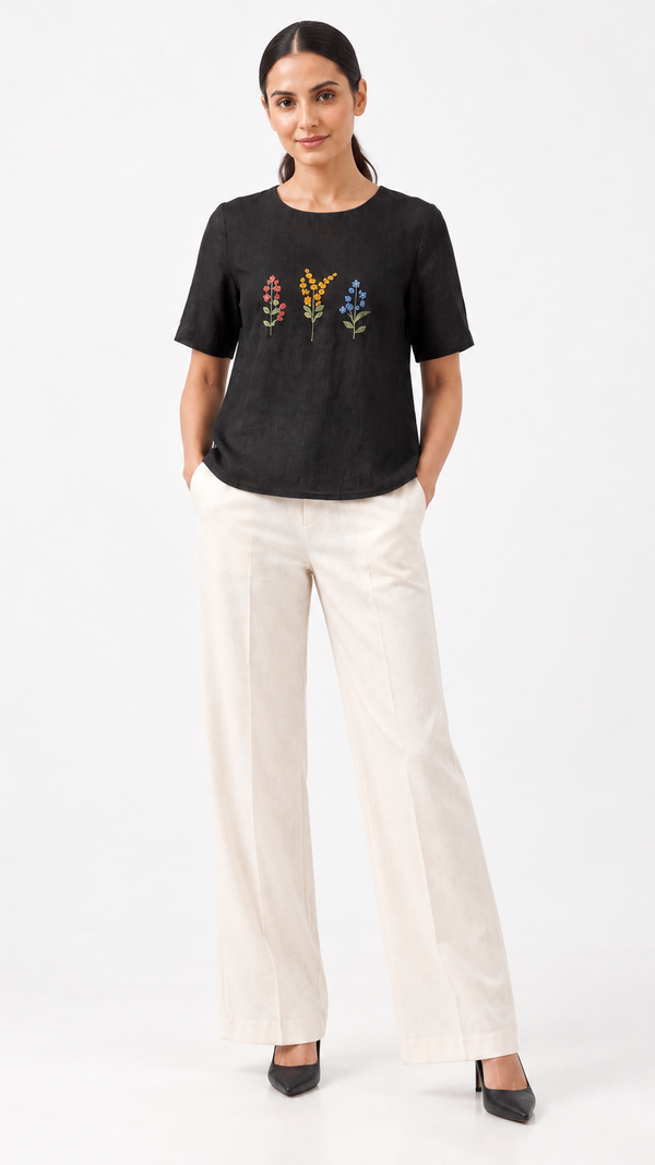 Meadow Trio Embroidered Top