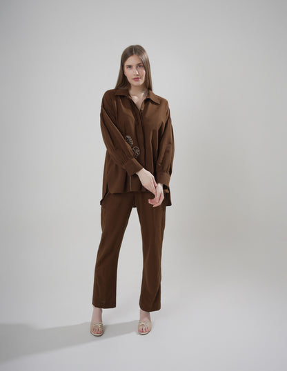 Khaki Leaf Shirt