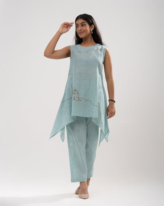 Powder Blue Elegance Co-ord Set