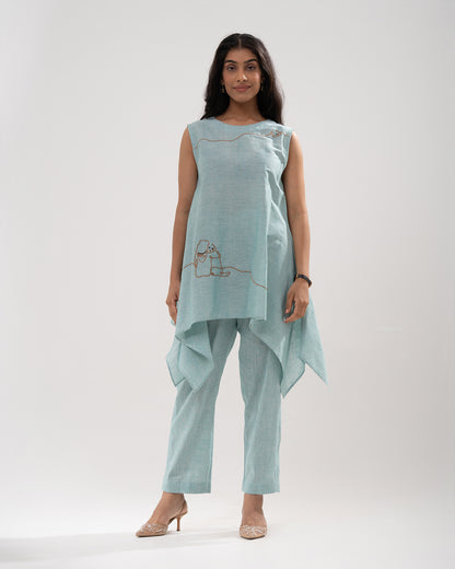 Powder Blue Elegance Co-ord Set