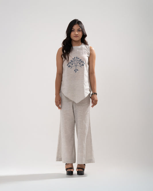 Natural Bloom Off-White Co-ord Set
