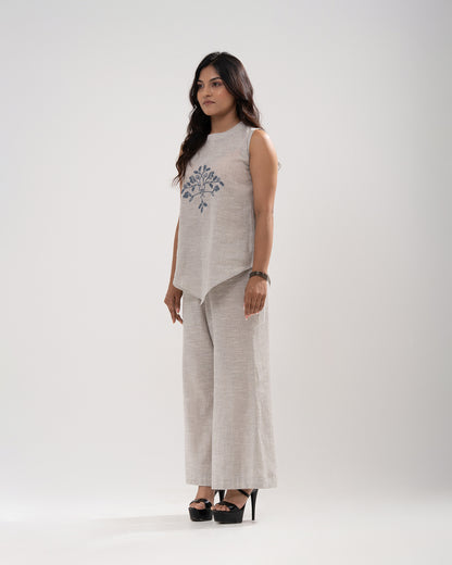 Natural Bloom Off-White Co-ord Set