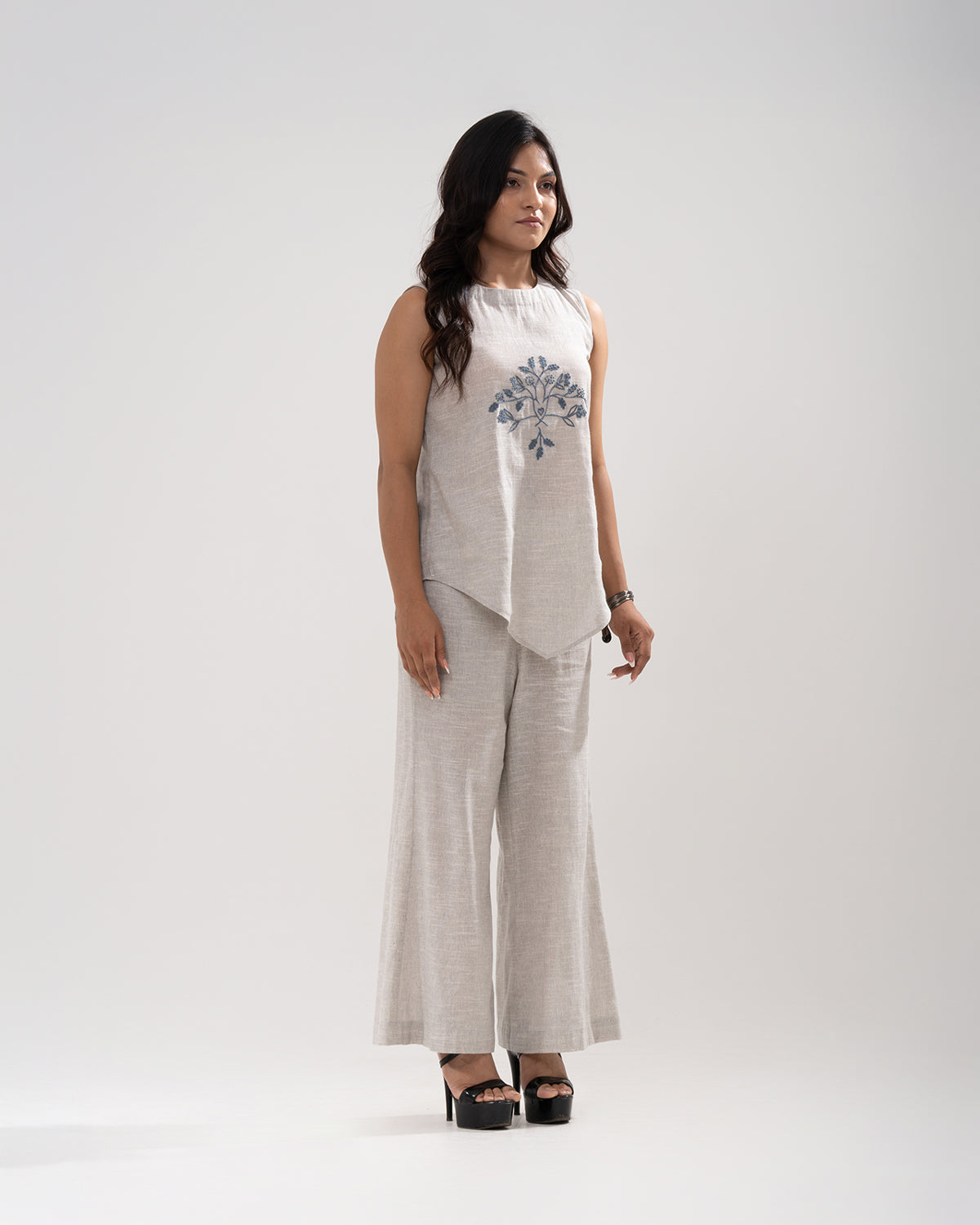 Natural Bloom Off-White Co-ord Set