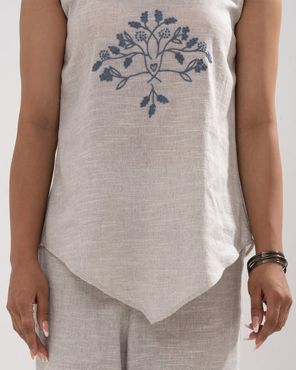 Natural Bloom Off-White Co-ord Set