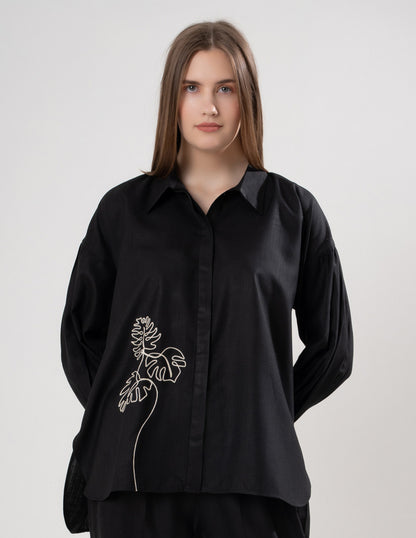 Black Leaf Shirt