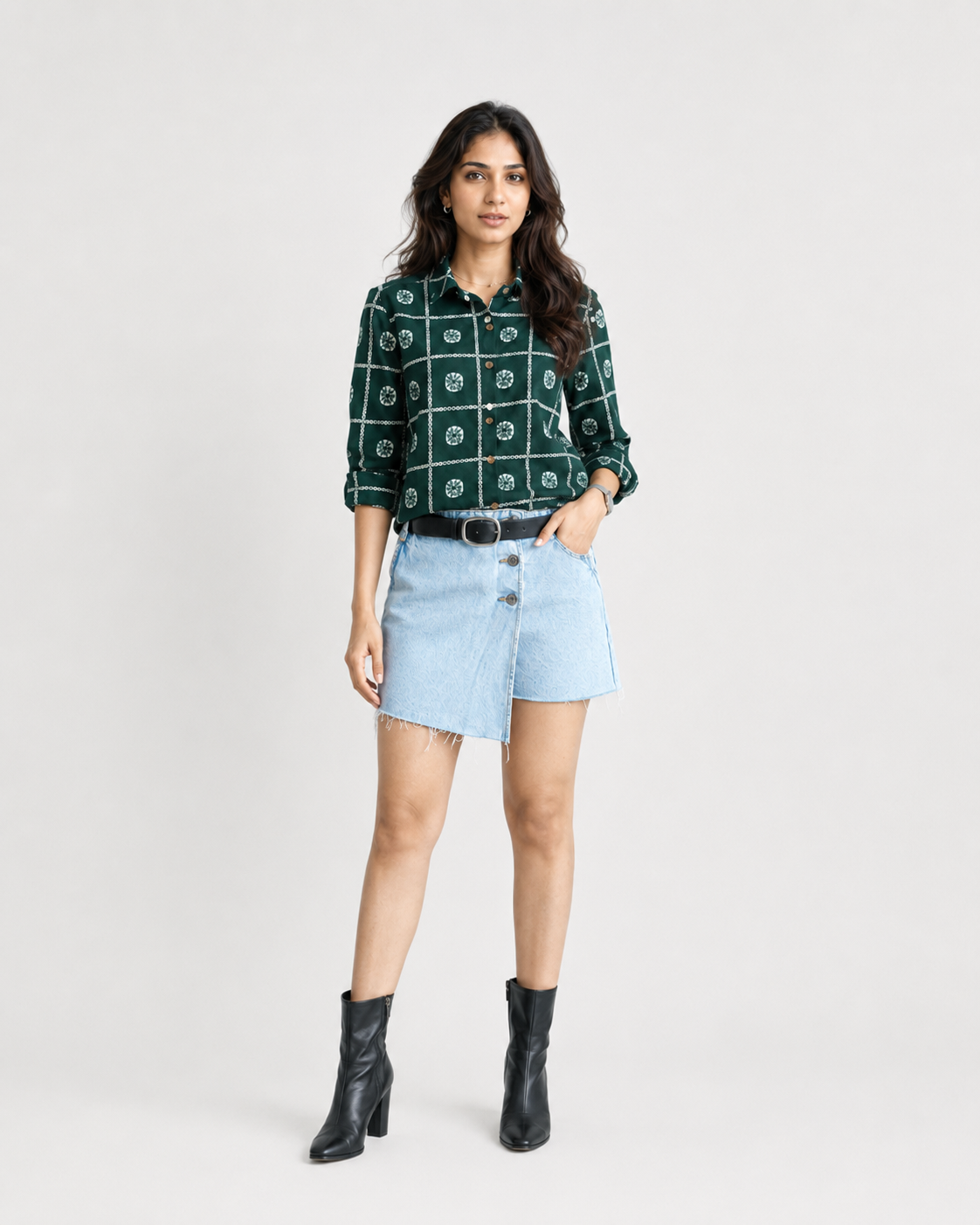 Hara Jaal Pure Cotton Shirt