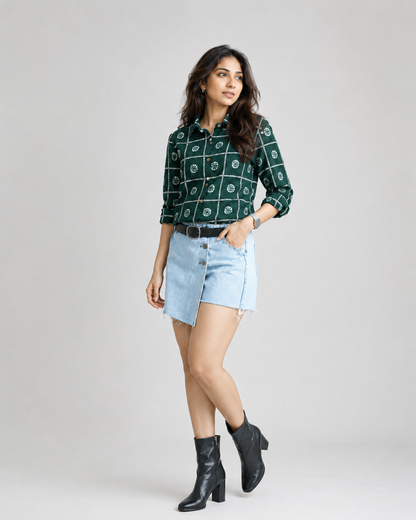 Hara Jaal Pure Cotton Shirt