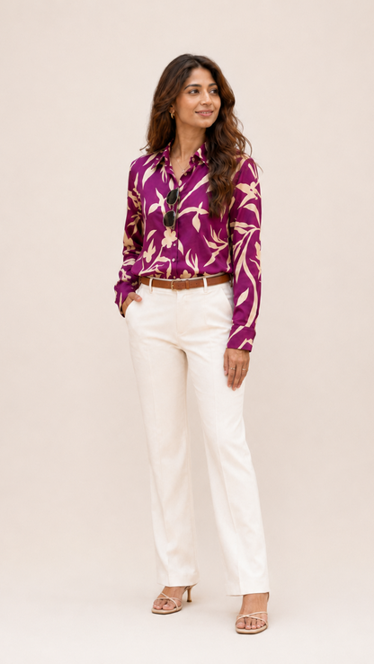 Viola Bloom Pure Cotton Shirt