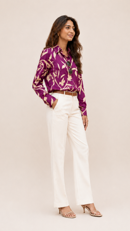 Viola Bloom Pure Cotton Shirt